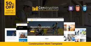 The Construction - Responsive HTML5 Template for Construction and Renovation