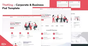 The King -Corporate Business Psd Template - TemplateMonster