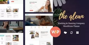The Qlean  Housekeeping: Washing & Cleaning Company WordPress Theme
