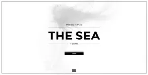 The Sea  Responsive Coming Soon Page
