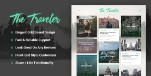 The Traveler - Responsive WordPress Blog Theme