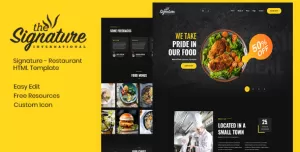 Thesignature - Restaurant HTML Template