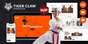Tiger Claw  Martial Arts School and Fitness Center WordPress Theme
