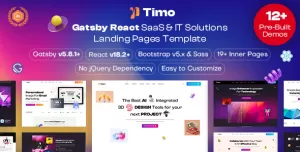 Timo - Gatsby React IT Startup Template