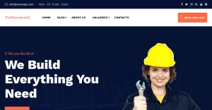 TishConstruct2 - Construction and Architecture WordPress Theme