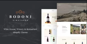 TM Bodoni - Wine House, Winery & Restaurant Shopify Theme