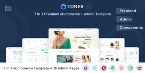 Toner - eCommerce Template + Admin Pages