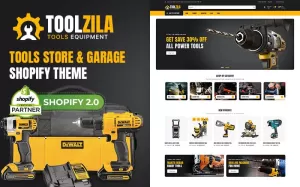 Toolzila - Mega Tools,  Accessories & Equipment Multipurpose Responsive Shopify Theme 2.0