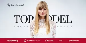 Top Model - Agency and Fashion WordPress Theme