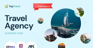 TopTravel - WordPress Theme Travel Agency Booking Template