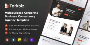 Torkbiz - Professional Multipurpose HTML Template for Business Consulting & Financial Services