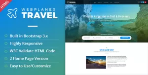 Tour & Travel HTML Template by WebPlanex