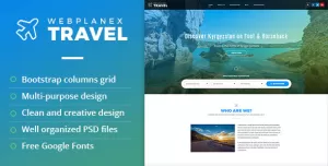 Tour & Travel PSD Template by WebPlanex