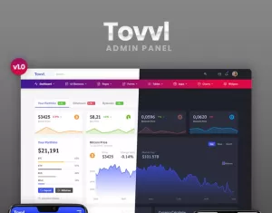 Tovvl - Bootstrap 4 Responsive Dashboard Admin Template