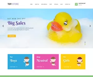 Toy Store WordPress theme for online kids store and any eCommerce sites