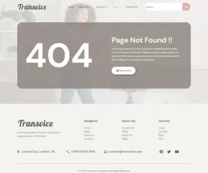 Transvice - Translation Website Elementor Template Kit