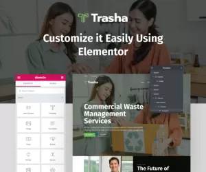 Trasha - Waste Management & Recycling Service Elementor Template Kit