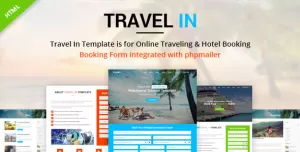 Travel In – Tour, Hotel & Air Tickets Landing HTML Template