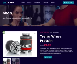 Trena - Sport & Fitness Trainer Services Elementor Template Kit