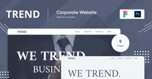 Trend - Minimal Psd Figma Template for Business