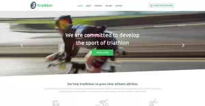 Triathlon Club Website Template
