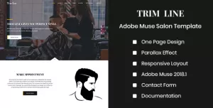 TRIM LINE - Adobe Muse Salon Template