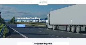 Trucking - Logistics & Transportation Services HTML Website Template
