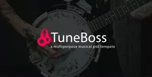 TuneBoss - Music & Portfolio PSD Template