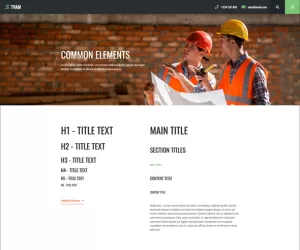 Tvam - Construction Elementor Template Kit