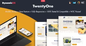 TwentyOne - Responsive Email + Online Template Builder
