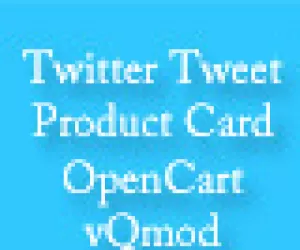 Twitter Tweet Product Card - OpenCart vQmod