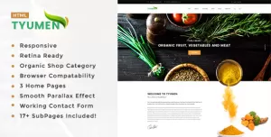 Tyumen - Organic Food Products HTML Template
