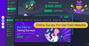 Ugetpaid - Online Survey For Get Paid Website React Next JS Template Games & Nightlife