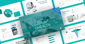 Uhealth Modern Medical KeynoteTemplate - TemplateMonster