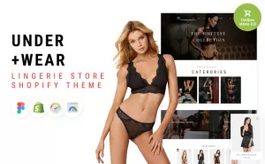 Under+Wear - Lingerie Store Shopify Theme - TemplateMonster