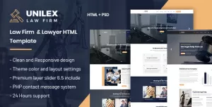Unilex - Law Firm & Lawyer HTML Template