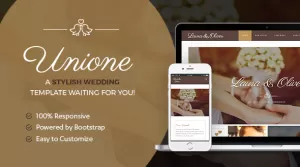 Unione Wedding  A Bride and Groom template