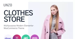 Unzo - Apparel Shop ECommerce Minimal Elementor WooCommerce Theme