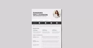 USA Style Best of Luck Resume  CV Photoshop