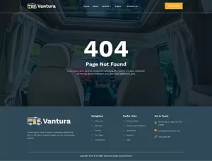 Vantura - Campervan & RV Rental Elementor Template Kit