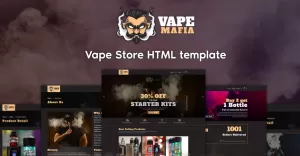 Vape Mafia – Vape Store Ecommerce HTML5 Template