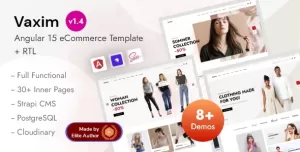 Vaxim - Angular 15+ eCommerce Shop with Admin Dashboard