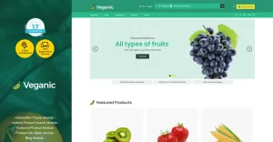 Veganic Organic Food - Fruit Vegetable Prestashop Theme