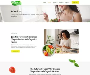 Veganza - Organic Food & Vegetarian Elementor Template Kit