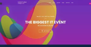 Venture - Event Planner Joomla Template - TemplateMonster