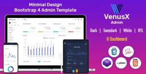 VenusX Admin - Responsive Web Application Kit