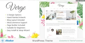 Verge - Easy Watercolor WordPress Theme