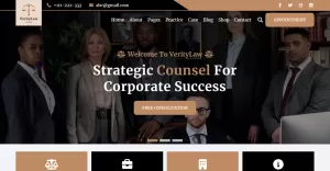 VerityLaw - Law Firm and Lawyer HTML5 Website Template