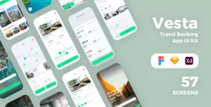 Vesta - Travel Booking App UI Kit