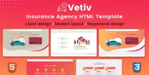 Vetiv - Insurance Agency HTML Template